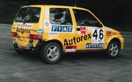 Jacek Sikora i Marek Kaczmarek - Fiat Cinquecento Sporting.
